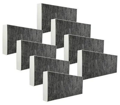 Produktbild von vhbw 8x Aktivkohlefilter Ersatz für Neff Z54TR00X0 für Dunstabzugshaube - 46 x 19,1 x 5 cm