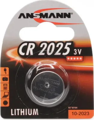 Zdjęcie produktu dla Ansmann CR 2025, Jednorazowa bateria, CR2025, Litowo-jonowa (Li-Ion), 3 V, 1 szt., Nikiel