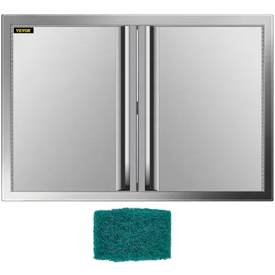 Zdjęcie produktu dla VEVOR BBQ Fireplace drzwi ze stali nierdzewnej 78X53cm do grilla gazowego w łazience na zewnątrz