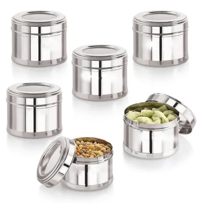 Immagine prodotto di Omgoods - Set di 6 contenitori per spezie con coperchi ermetici