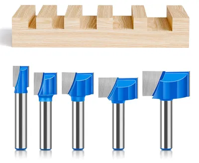 Produktbild von Bodenreinigungsfräser 8 mm, 5-teiliges Set, Hartmetall-Schneidblatt, für Holzverarbeitung