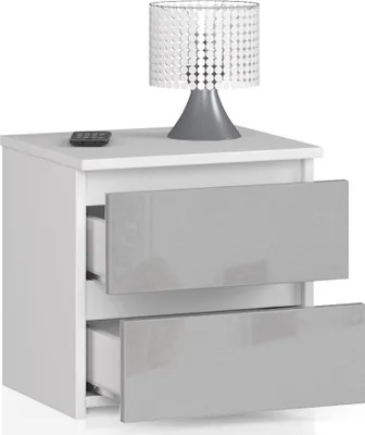 Produktbild von Nachttisch | Nachtschrank | 40 cm breit, zwei Schubladen