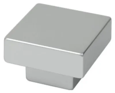 Produktbild von Knopf für Möbel, ABS-Material, Durchmesser 30x30 mm, chromfarben, matt, Set mit 36 Stück