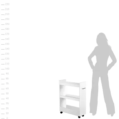 Zdjęcie produktu dla Kesper 24852, Wolnostojące, 3 pół., Biały, Stal, 600 mm, 220 mm