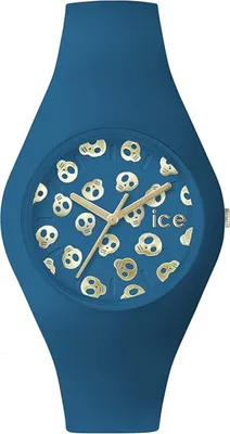 Produktbild von Ice Watch Ice-Skull Uni Damenuhr blau/goldfarben ICE.SK.DWR.U.S.15