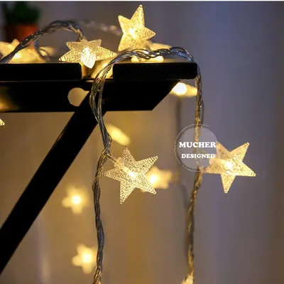 Lichtslinger 6M 40LED Sternenverlichtung Warmweiß