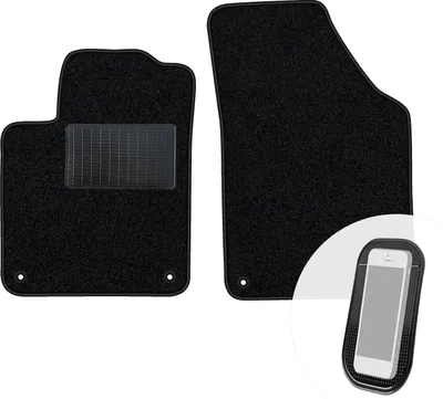 Produktbild von moto-MOLTICO Vorne Fußmatten Auto Velours Autoteppiche Schwarz Automatten Set 2-teilig passend für Peugeot RCZ 2010-2015
