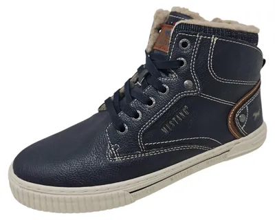 Produktbild von Mustang Kinderschuhe Jungen Schnürstiefel Blau Freizeit