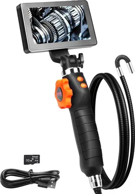 Obrázek produktu pro Inspekční kamera, 0,25" objektiv, 5" IPS displej, 1,5 m kabel, 180° kloub, rozlišení 1080P HD