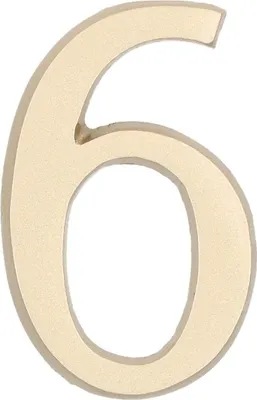 Obrázok produktu pre KOTARBAU® Číslo "6 / 9" saténové samolepiace 5 cm mosadzné pre vchodové dvere