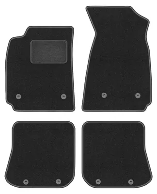 Immagine prodotto di Tappetini in moquette per Audi A4 B5 FL 1999-2001 (berlina/station wagon) – set 4 pezzi, grigio grafite, su misura – Wielganizator LUX