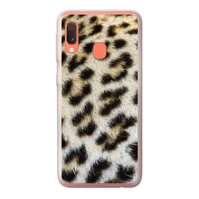 Produktbild von MuchoWow® Handyhülle Schutzhülle Hülle für Samsung Galaxy A20e Nahaufnahme Mantel Leopard Silikon Softcase Handy Hülle - Abdeckung