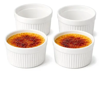 Obrázek produktu pro Sada 4 keramických misek na crème brûlée, objem 180 ml