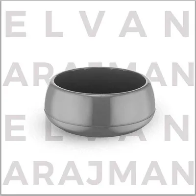 Produktbild von Elvan Arrangement Blumentöpfe Set 2 Stück - Antrazit - 0,86L mit Drainagesystem - Minimalistisches Design