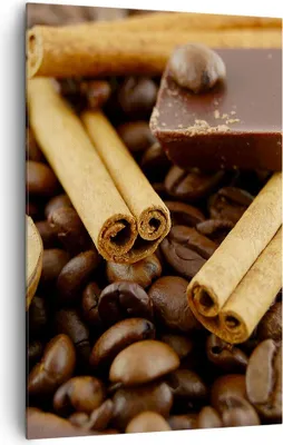 Produktbild von Bild auf Leinwand - Leinwandbild - Einteilig - Gerösteter Kaffee Aroma Schokolade - 80x120cm - Wand Bild - Wandbilder - Leinwanddruck - Wanddekoration - Leinwand bilder - Wandbild - PA80x120-0394