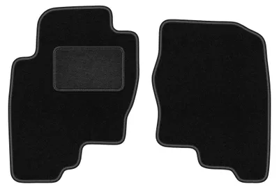 Obrázok produktu pre Predné velúrové koberce pre: Nissan Pathfinder R51 2004-2014 (SUV) – 2 ks, čierne, na mieru – Wielganizator LUX
