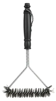 Produktbild von DOCHTMANN Grillbürste, 30 cm, aus Edelstahl, ovale Stahlbürste zur Reinigung von Grillrosten