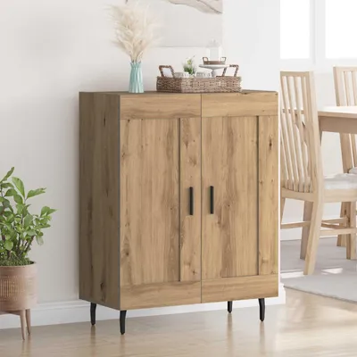 Productafbeelding van vidaXL Dressoir Artisan-Eik, 69,5 x 34 x 90 cm, samengesteld hout en ijzer