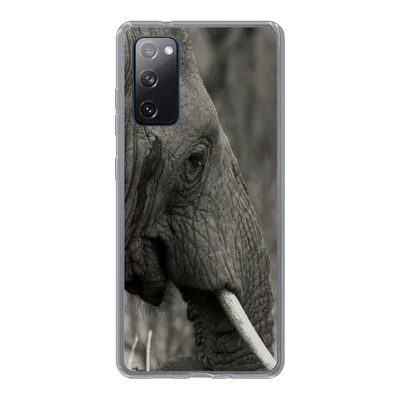 Produktbild von MuchoWow® Handyhülle Schutzhülle Hülle für Samsung Galaxy S20 FE Elefant - Tiere - Schwarz - Weiß Silikon Softcase Handy Hülle - Abdeckung