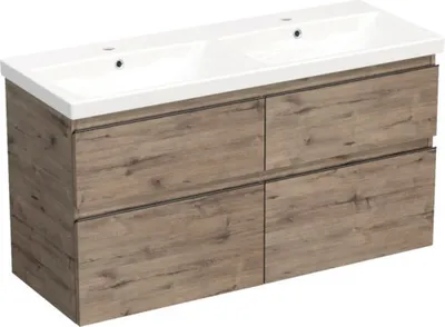 Obrázek produktu pro Koupelnová skříňka s umyvadlem Jungborn TRENTA 120 cm dub wellington