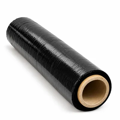 Produktbild von 12 Rollen PE Stretchfolie Palettenfolie Handfolie Wickelfolie 500mm Schwarz 23my