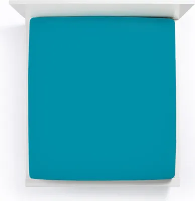 Produktbild von Bella Donna Premium Spannbettlaken Farbe Petrol Größe 200x220-200x240