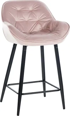 Produktbild von CLP Barhocker Gibson pink Material Samt