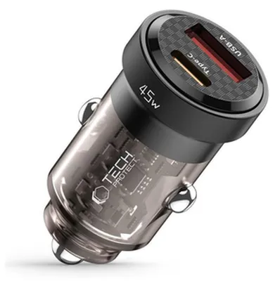 Produktbild von Tech-Protect Cc45W 2-Port-Kfz-Ladegerät Pd45W/Qc3.0 Schwarz