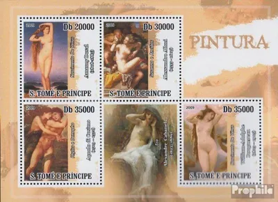Produktbild von Briefmarken Sao Tome e Principe 2009 Mi 4093-4096 Kleinbogen (kompl.Ausg.) postfrisch Aktgemälde