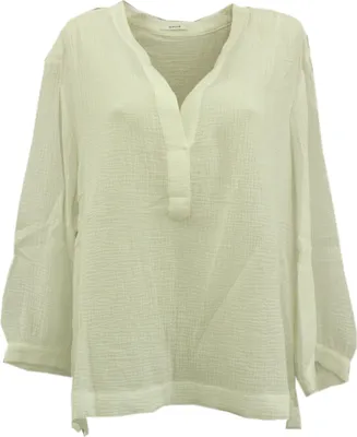 Produktbild von 31898 Opus, Fasami, Damen Bluse Hemd Shirt Tunika, Jersey, white, 44
