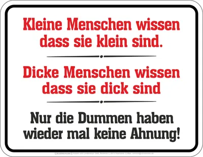 Produktbild von Fun - keine Ahnung - hochwertig bedrucktes Blechschild - Größe 22x17 cm