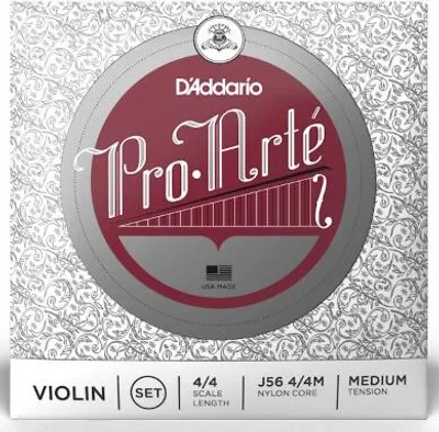 Zdjęcie produktu dla D'Addario J56 4/4M, Skrzypce, Nylon, 4 szt.