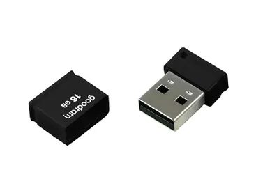 Zdjęcie produktu dla Goodram UPI2, 16 GB, USB Typu-A, 2.0, 20 MB/s, Pokrywka, Czarny