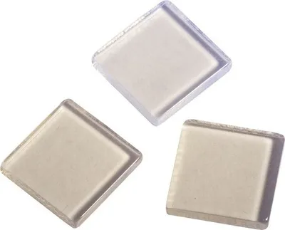Produktbild von Acryl-Mosaiksteine 1x1 cm 205 Stk transparent weiß