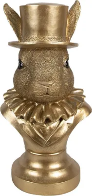 Produktbild von Clayre & Eef Figur Kaninchen 35 cm Goldfarbig Polyresin
