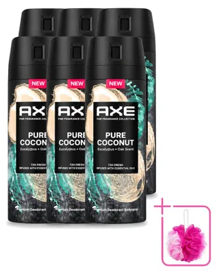 Produktbild von 6 x Axe Deodorant Spray Pure Coconut 150 ml - Sparpackung - 6 Stücke