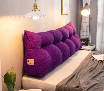 Productafbeelding van Leeskussen voor Bed en Bank - Wigkussen 150 x 23 x 50 cm