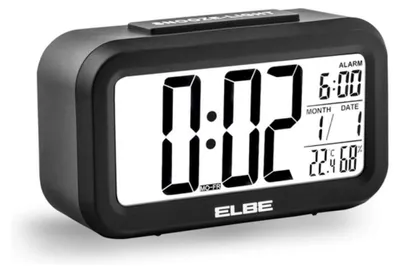 Produktbild von Wecker ELBE RD-668 Schwarz 4,4"