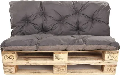 Produktbild von Palettenkissen set 120x60x40cm, Palettenkissen Anthrazit, Gartenkissen, palettenkissen outdoor, Satz Kissen für Gartenmöbel, europaletten sitzkissen