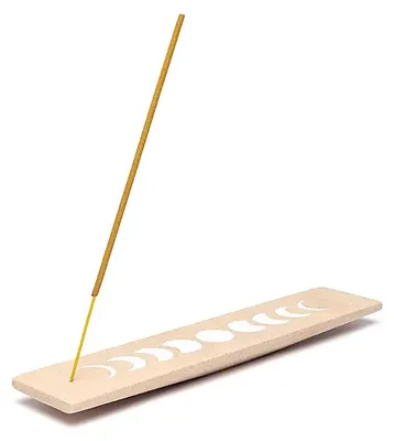 Image de Porte-encens Phases de Lune Grès Rose Allongé - 25,5x5 Cm Paquet De 2 Pcs