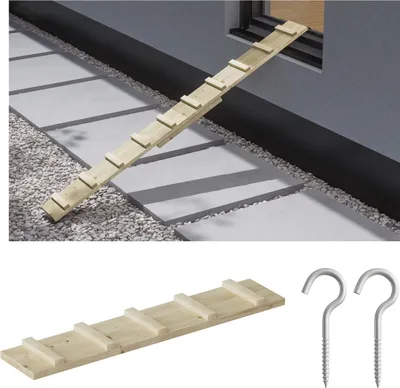 Produktbild von Katzenleiter Katzentreppe Katzenstufe für Balkon Treppe 1,2m mit Schraubhaken 9783