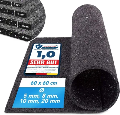 Productafbeelding van Antitrillingsmat voor Wasmachines en Luidsprekers - Snijdbaar, 60 x 60 cm, 10 mm