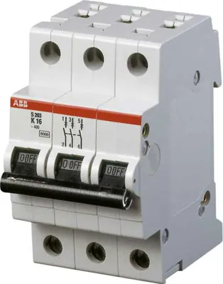 Produktbild von Stotz S&J Sicherungsautomat K,6kA,25A,3P S203-K25