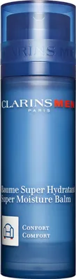 Productafbeelding van Clarins Men Super Moisture Balm, voor mannen, 50 ml, balsem, voor dag en nacht, hydraterend, voedend, versterkend, verpakt in een pompflacon