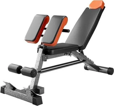 Zdjęcie produktu dla Ławka do ćwiczeń z obciążeniem, regulowana, 4-w-1 - maksymalne obciążenie 317 kg - stal węglowa - czarna - ławka fitness - ławka treningowa
