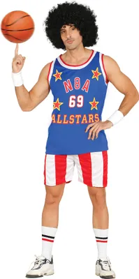 Produktbild von cooler Basketball Spieler Kostüm für Herren Gr. M - L, Größe:M