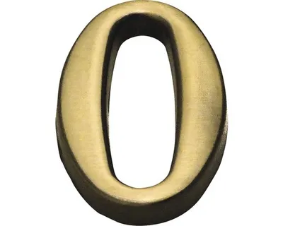 Obrázek produktu pro Domovní číslo "0", Výška 5 cm, OFS