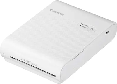 Produktbild von Canon SELPHY SQUARE QX10 mobiler WLAN-Farbfotodrucker, Weiß, Farbstoffsublimation, 287 x 287 DPI, Randloser Druck, WLAN, Weiß