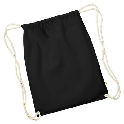 Produktbild von Westford Mill Earthware Organic Turnbeutel (13 Liter) FK984 (Einheitsgröße) (Schwarz)