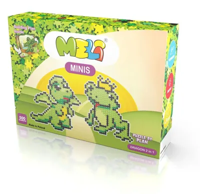 Produktbild von Meli Minis Dragon 2in1 Baustein-Set – 500 Teile für kreative Drachenwelten